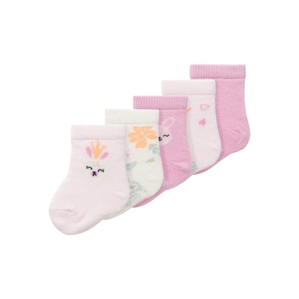 5 Pak Strømper Vulle Pastel Lavender fra Name It