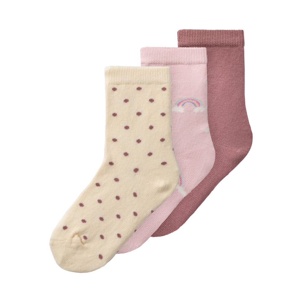 3 Pak Strømper Huline Parfait Pink fra Name It
