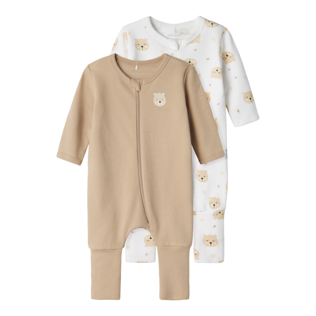 2 Pak Natdragter Oxford Tan fra Name It