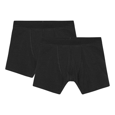 2 Pak Boxershorts Midnat Sort fra Birkholm