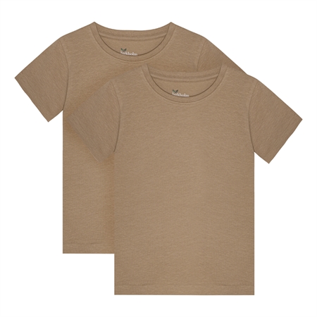 2 Pak T Shirts Kashmir Brun fra Birkholm
