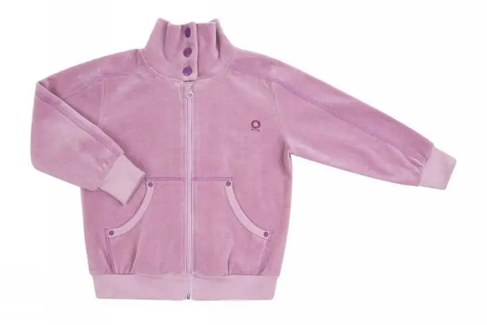 Økologisk Velour Cardigan i Støvet Rosa fra Katvig