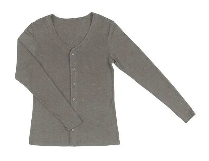 Grå Brun Cardigan i Uld Silke til Kvinder - Udsalg!