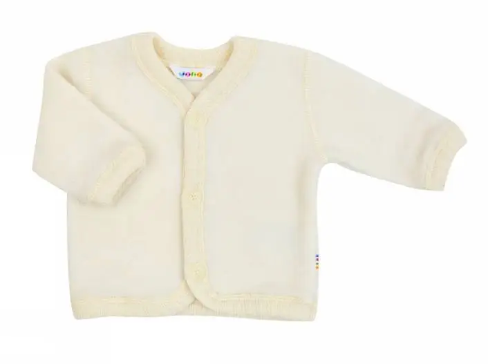 Naturfarvet Cardigan i Blød Uld fra Joha - Perfekt til Kold Vejr