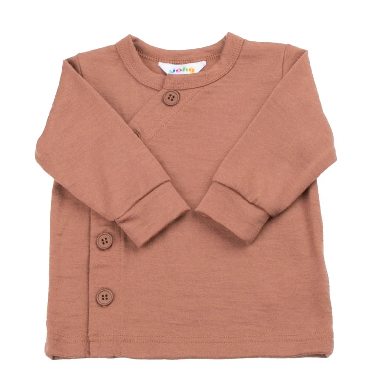 Rød Brun Merino Uld Cardigan fra Joha - Kvalitet til dig!