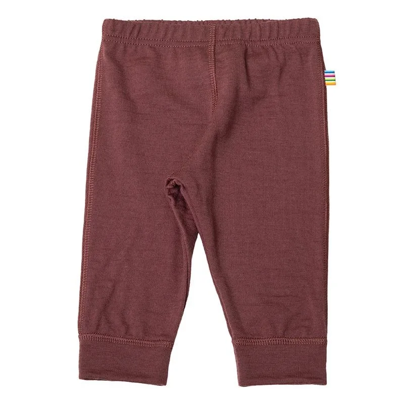 Bordeaux Leggings i 100% Merino Uld fra Joha - Fantastisk tilbud!