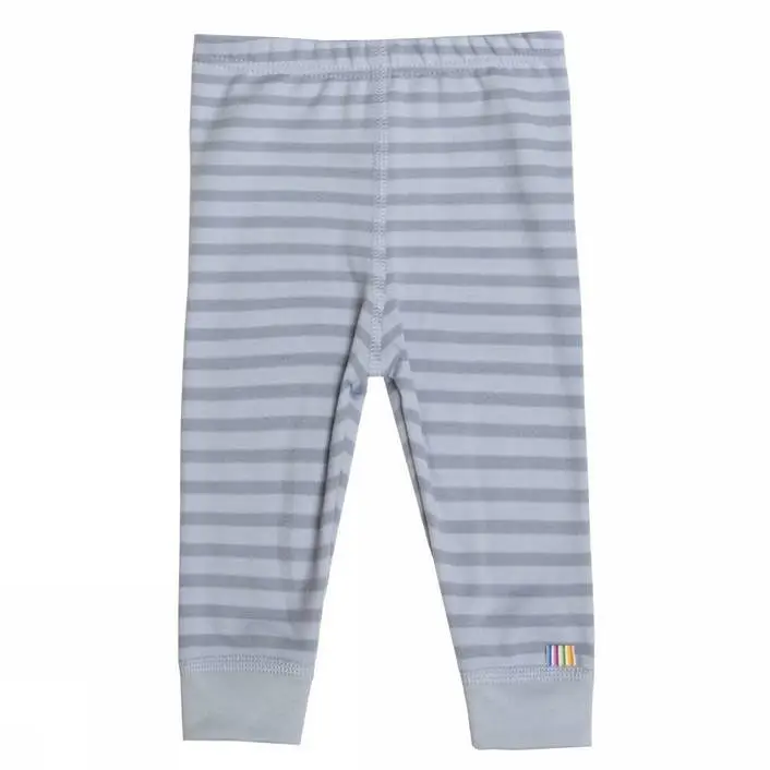 Blåstribede Uld-Bomulds Leggings fra Joha - Udsalg!