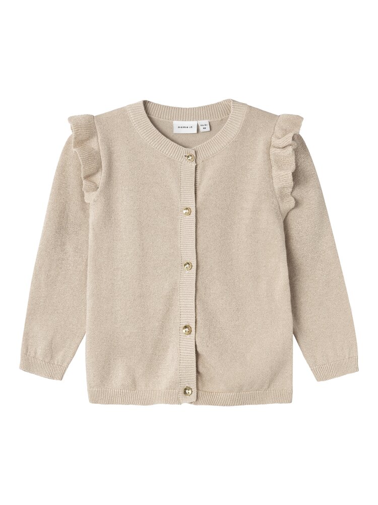 Abinne Langærmet Strik Cardigan Noos   Peyote   110 fra Name It