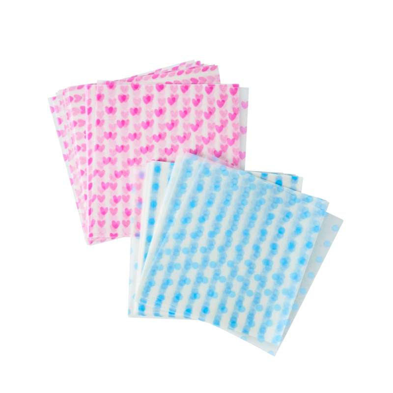 50 Stk. Pink Sandwichpapir med Hjerter fra Rice