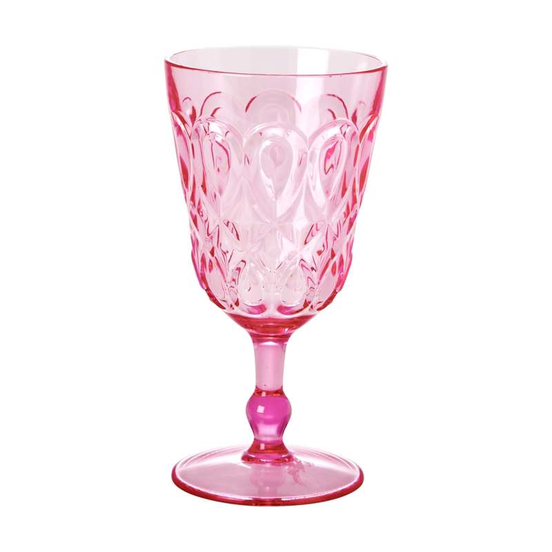 Akrylvinsglas i Pink fra Rice – Stilfuld og Holdbar!