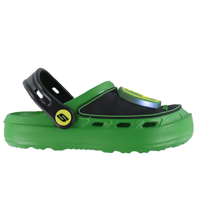 John Deere Skechers Sandaler med Lys - Sort Grøn
