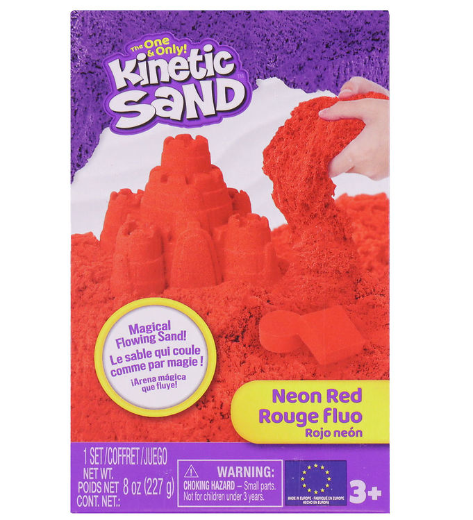 Kinetisk Strandsand 227 Gram Neon Rød - Fantastisk Tilbud!