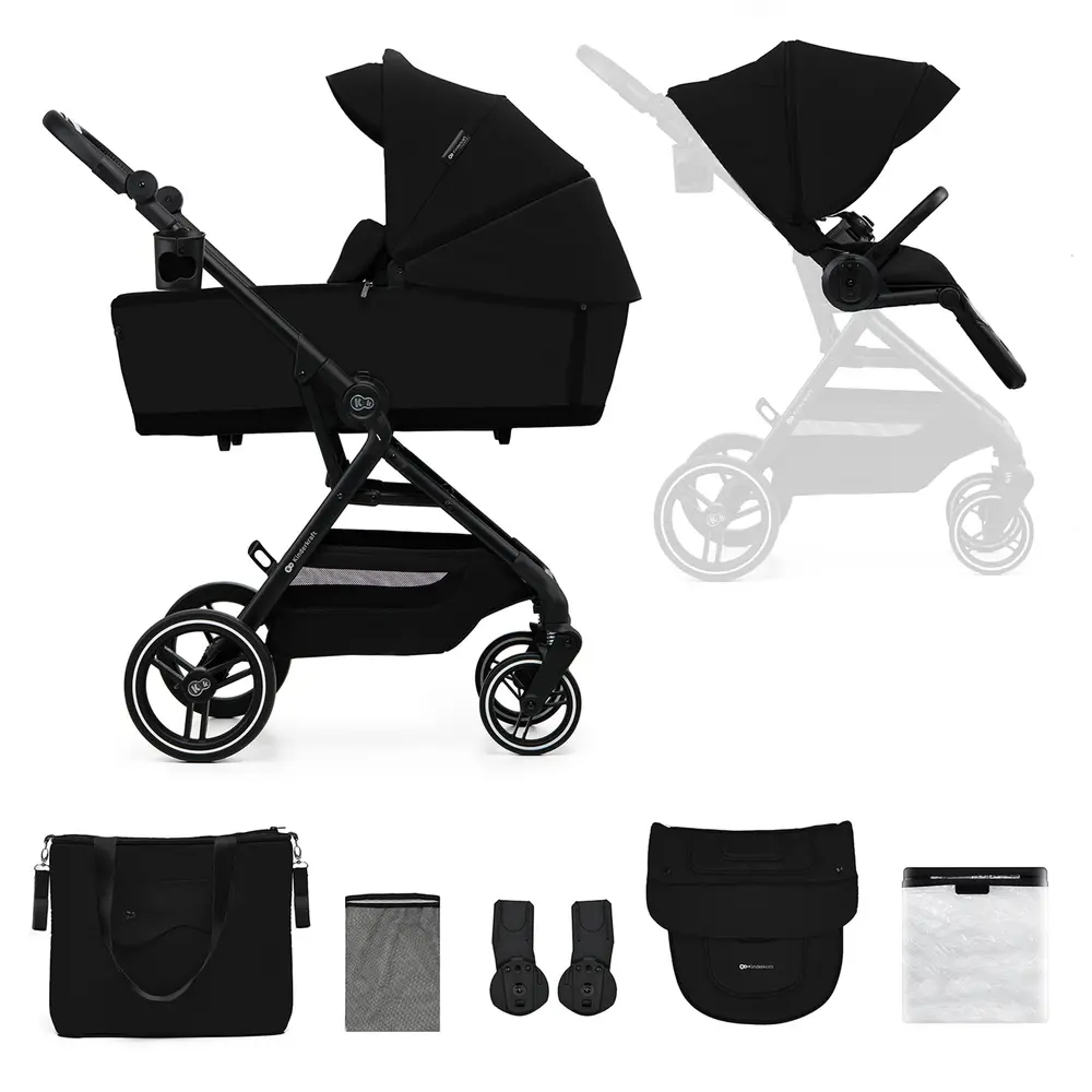 Yoxi 2-i-1 Kombivogn i Sort fra Kinderkraft - Udsalg!