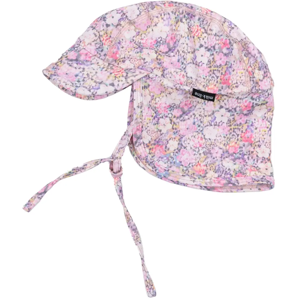 Badehat Med Print   Recycled   Lilas   3 4 år fra Mikk-line