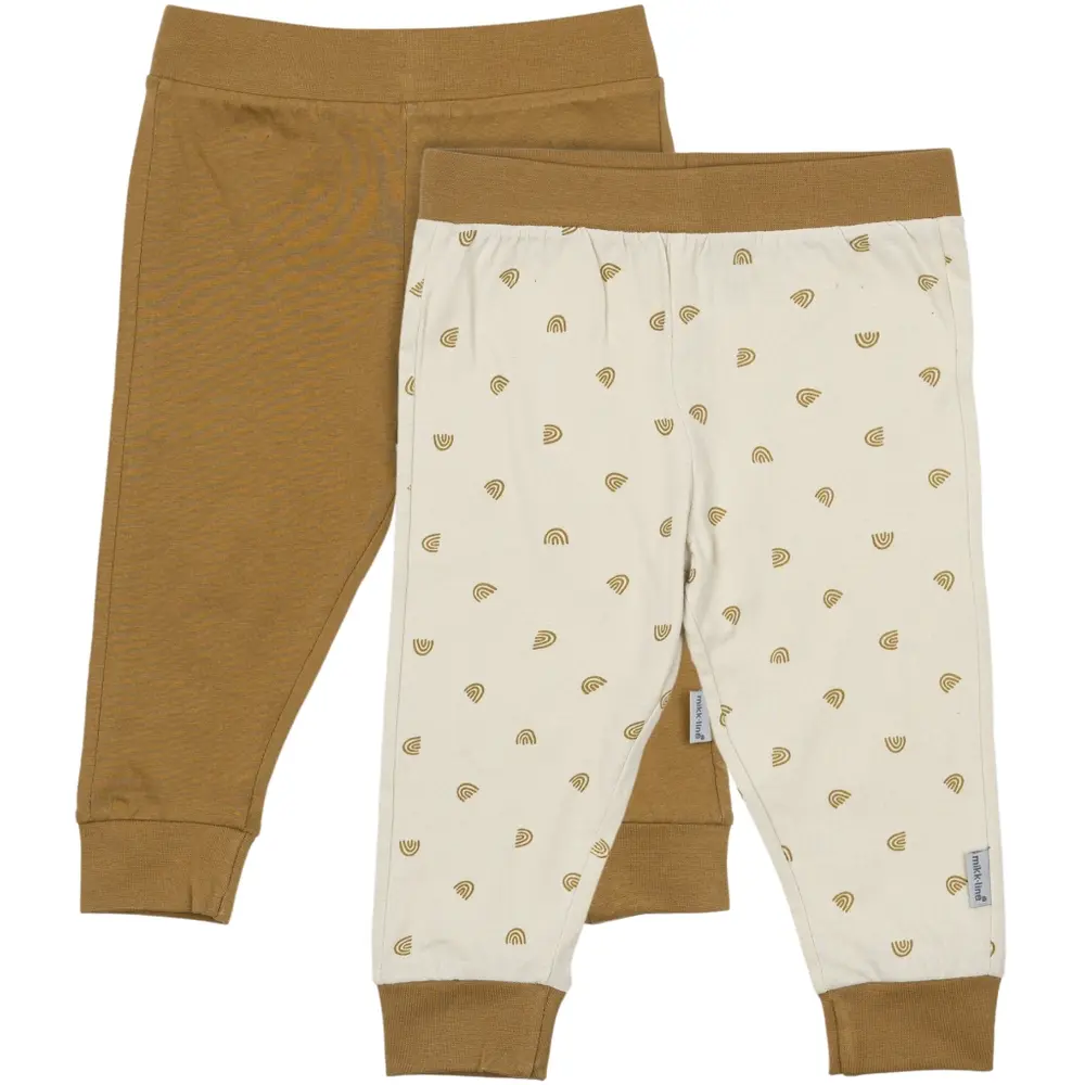 2-Pak Leggings i Dijon til 0 Mdr. fra Mikk-line