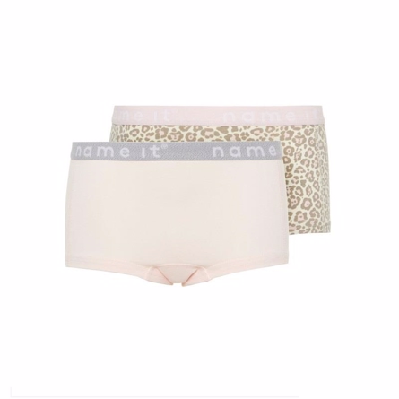 2 Pak Basis Hipsters i Rosa Leo fra Name It