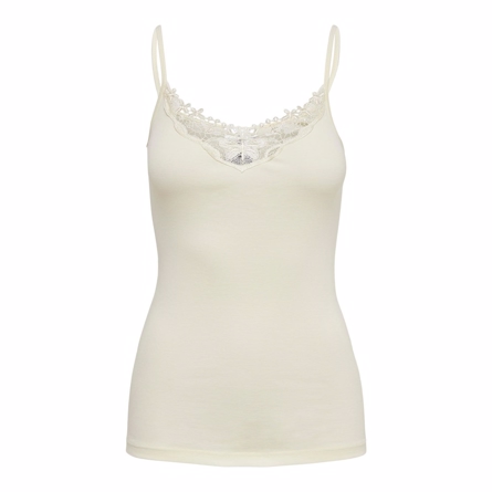 Blonde Top Kira Cloud Dancer fra ONLY - Elegant Hvid T-shirt