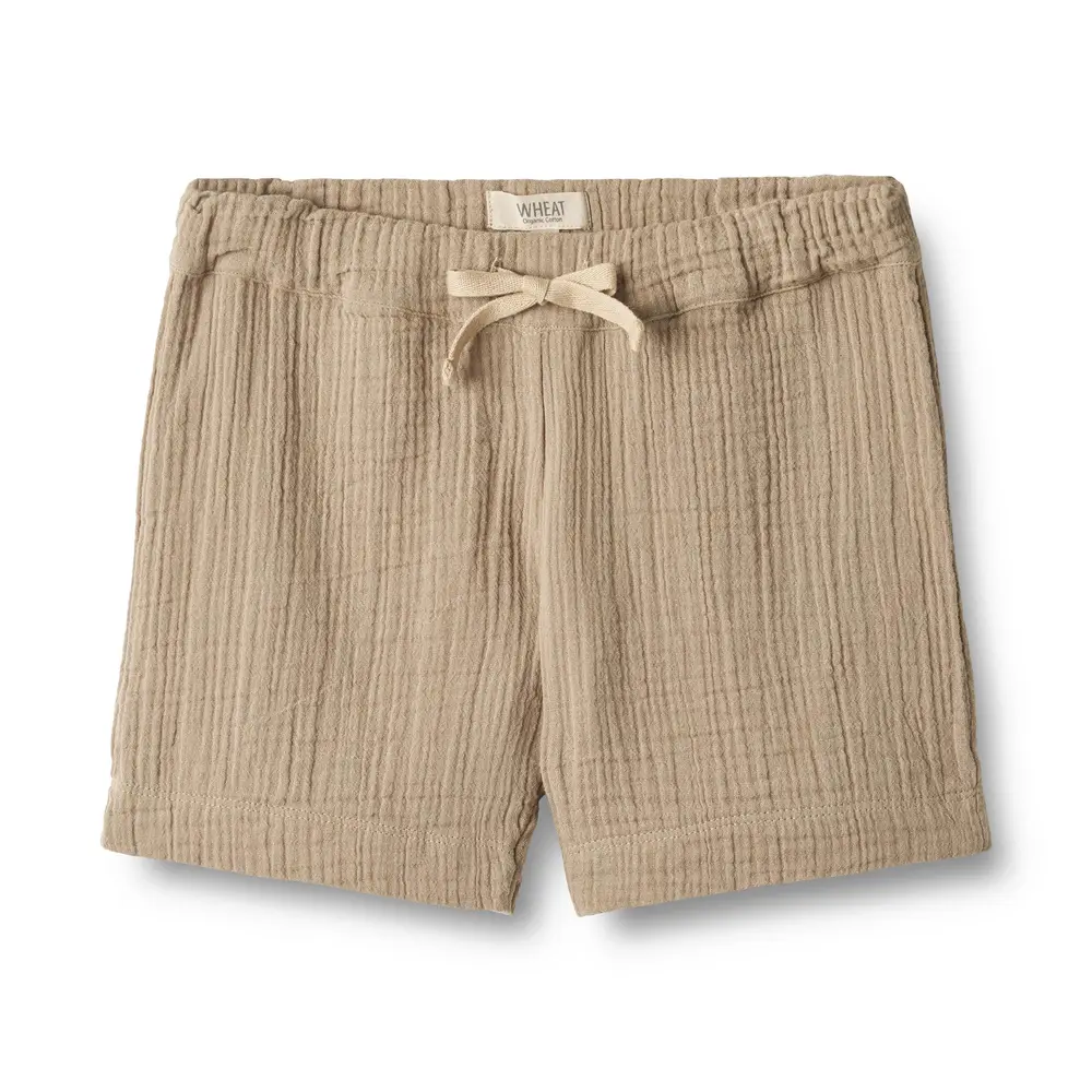 Atlasz Shorts i Beige Stone - Økologisk Bomuld til Børn