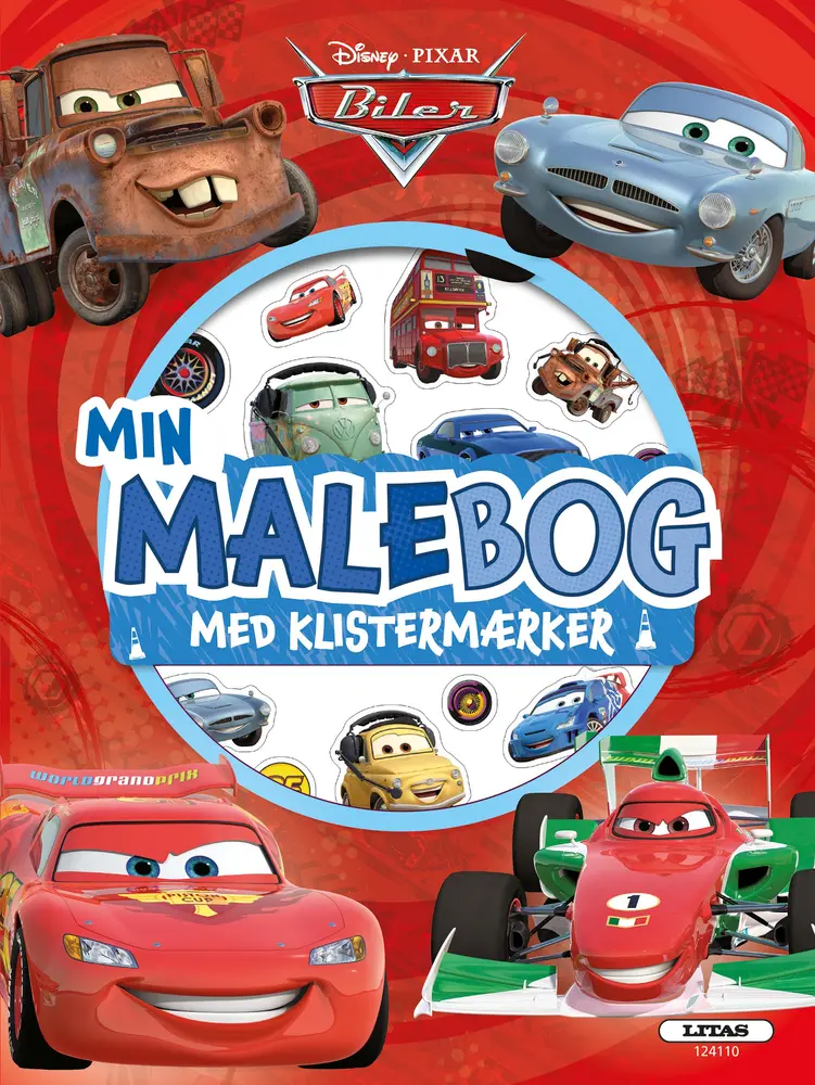 Biler: Malebog med Klistermærker - Kreativ Underholdning