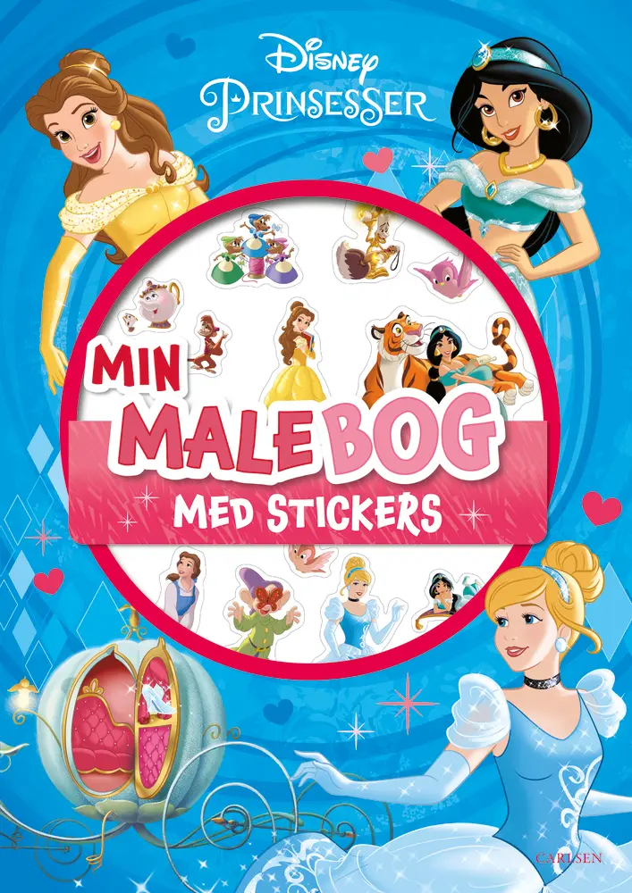 Disney Prinsesser: Malebog med Klistermærker og Eventyr