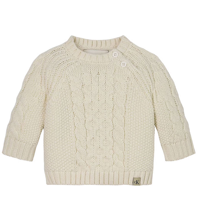 Bluse   Strik   Cable   Turtledove fra Calvin Klein