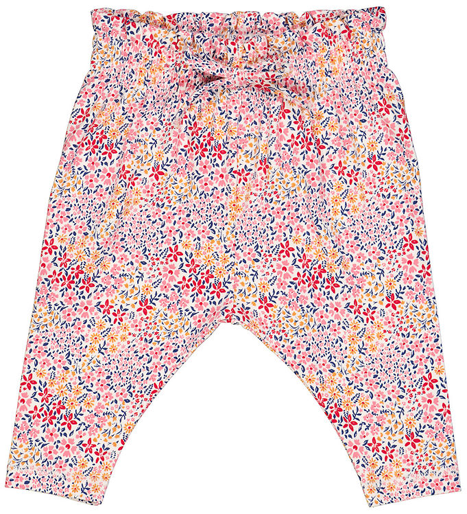 Bloom Waist Bukser i Almond Papaya Navy fra Freds World