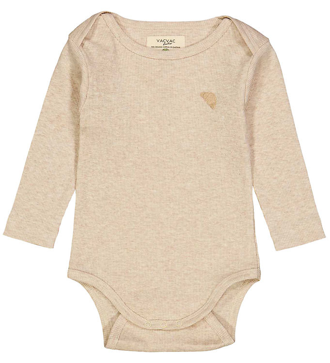 Body L æ   Rib   Carlet   Light Latte Melange fra Vacvac