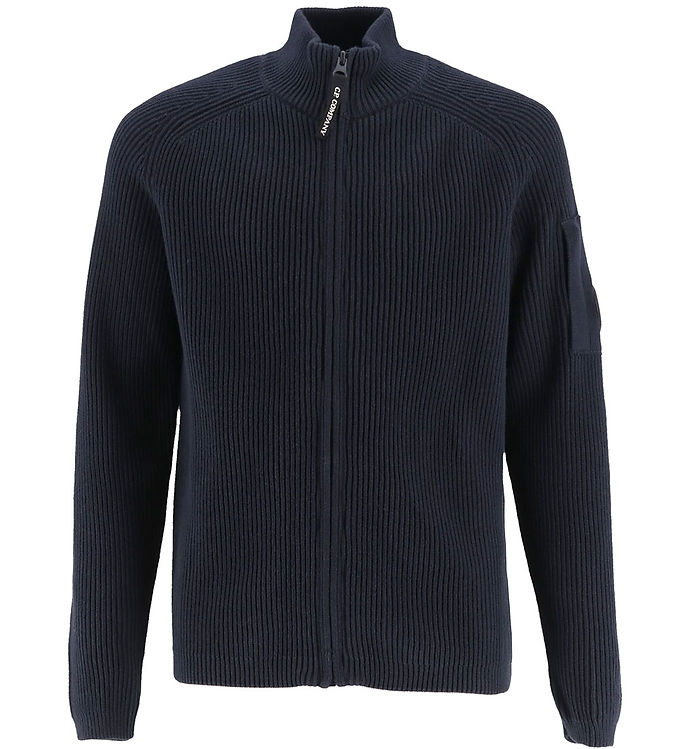 C.P. Company Cardigan i Total Eclipse Blue - Fantastisk Stil!