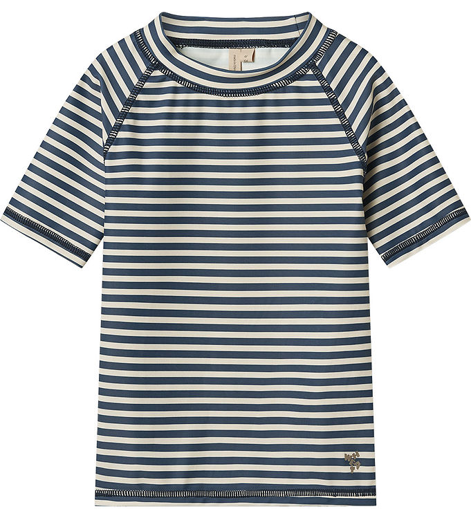 Badebluse UV40+ Jackie SS Blå Stribe fra Wheat