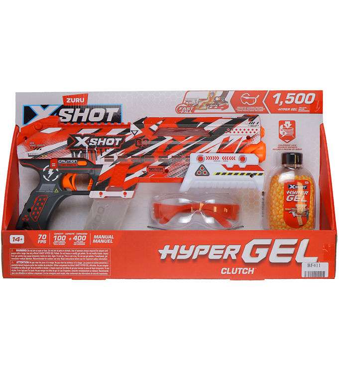 X Shot Gel Blaster Hyper Gel Clutch med 1500 Gelkugler