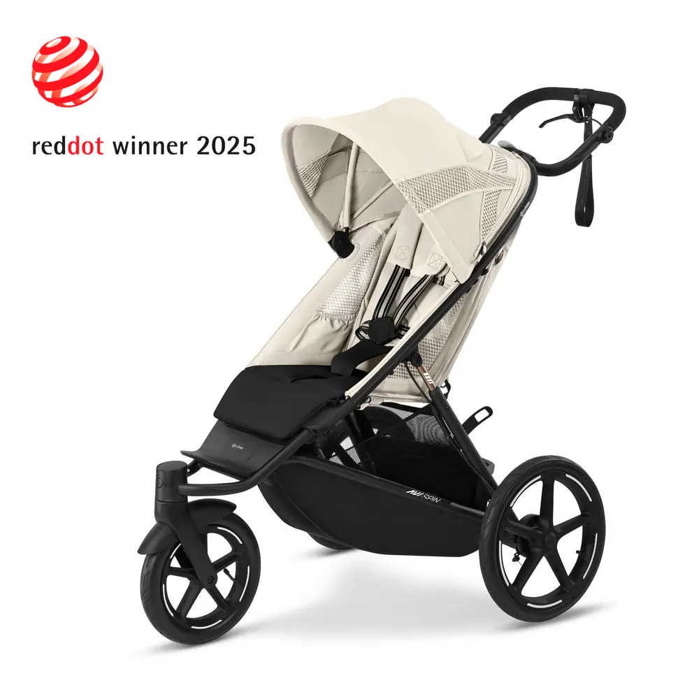Avi Spin Klapvogn i Seashell Beige - Perfekt til Udebrug
