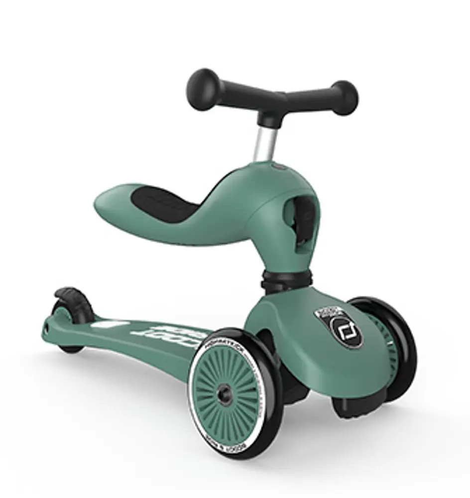 2-i-1 Løbehjul og Løbecykel Highwaykick 1 Forest
