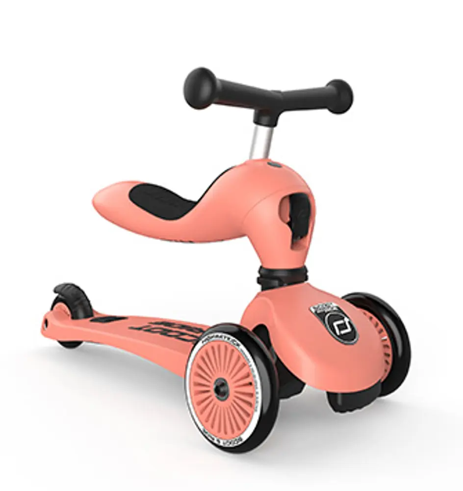 2-i-1 Løbehjul og Løbecykel Highwaykick 1 Peach til Børn