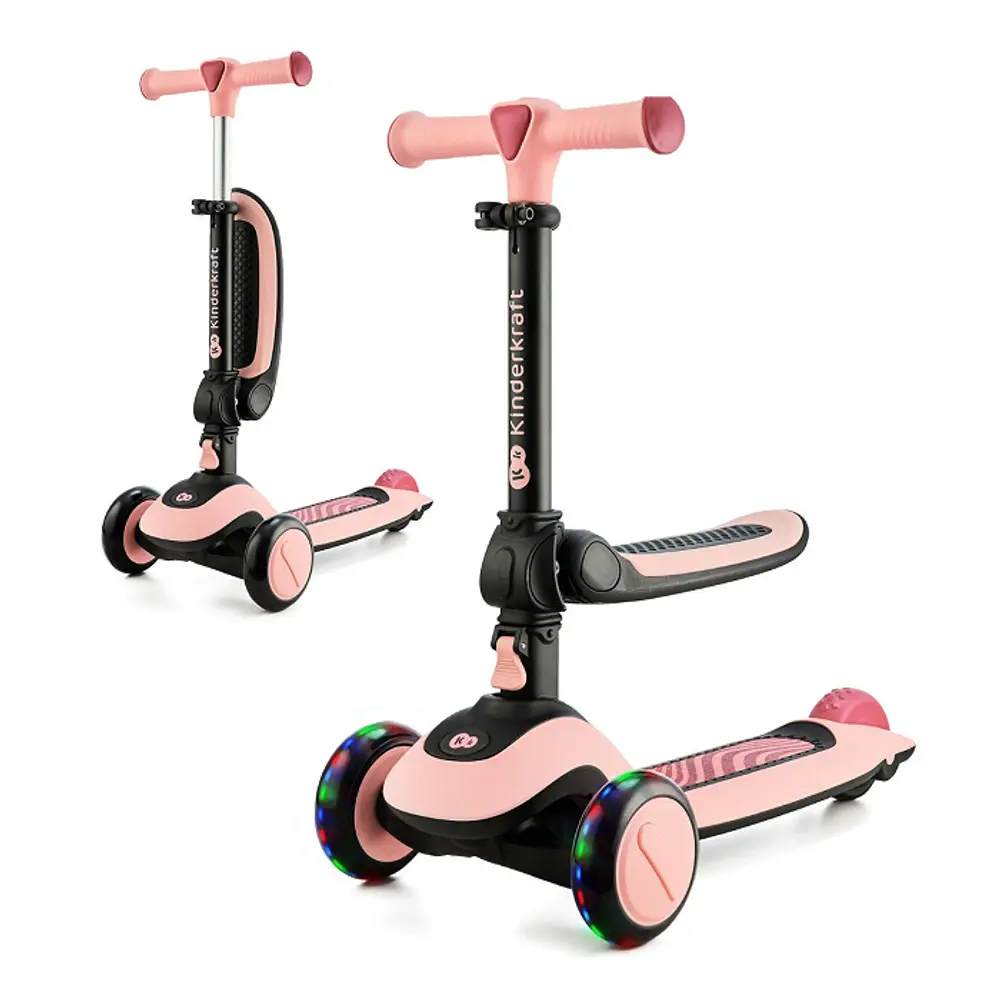 Halley 2-i-1 Cykel og Løbehjul i Rosa Pink