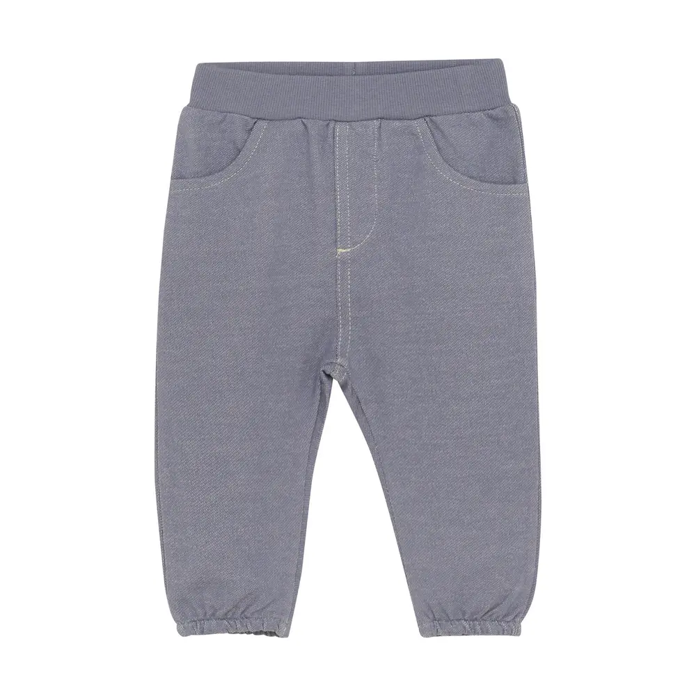 Bløde sweatbukser i denimlook fra FIXONI - GOTS-certificerede