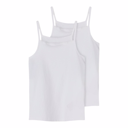 2 Pak Basis Tanktoppe Hvid - Udsalg fra Name It