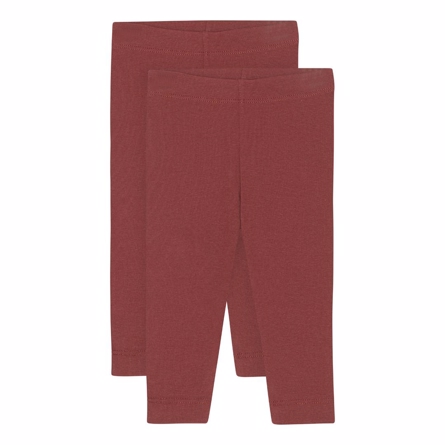 2 Pak Birkholm Leggings i Bordeaux Rød - Fantastisk Tilbud!