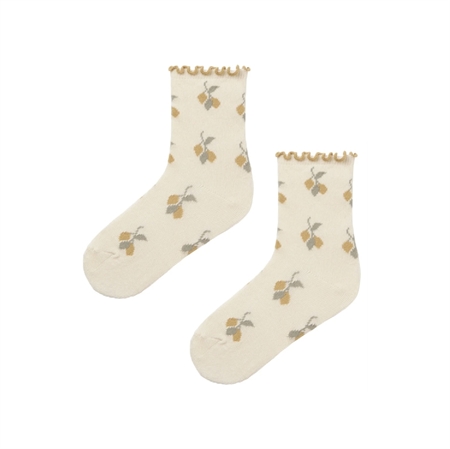 2-Pak Strømper Darlene Turtledove - Søde Blomsterprint