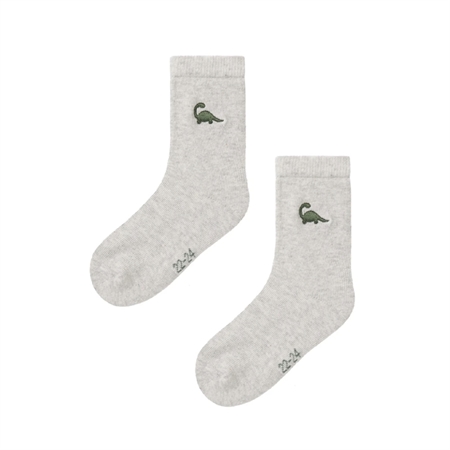 2 Pak Dino Strømper i Grå fra Name It - Super Sej!