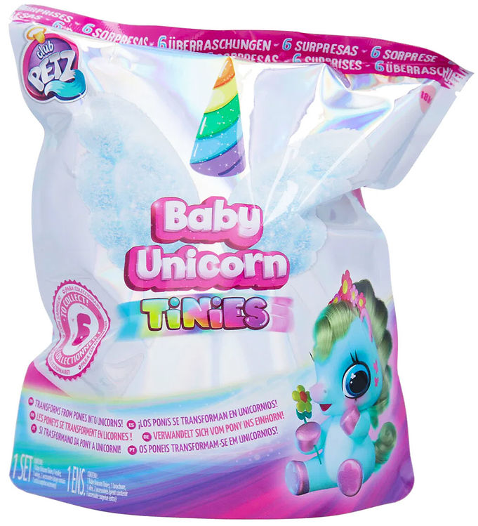 Bamse Tinies Baby Unicorn fra Club Petz - Fantastisk tilbud!