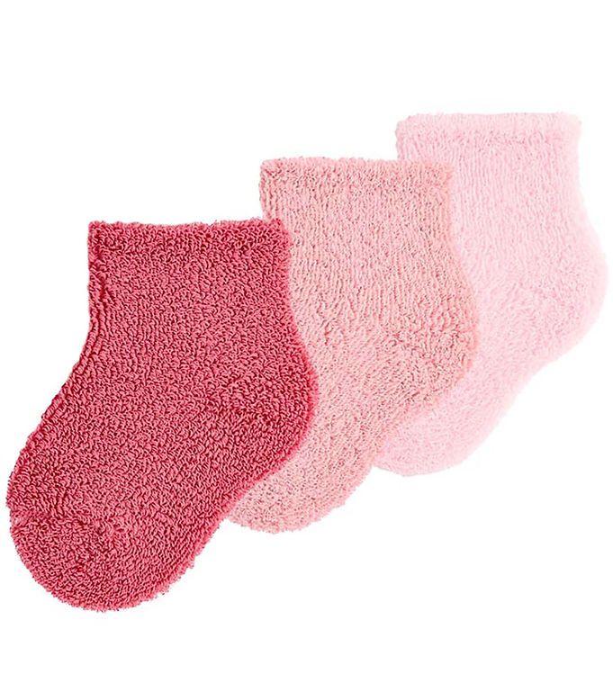 Frotté Strømper 3 Pak i Pink Nu med Black Friday Tilbud!