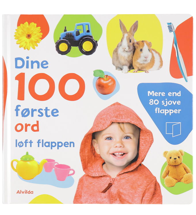 Billedbog med Flapper: Dine 100 Første Ord på Dansk