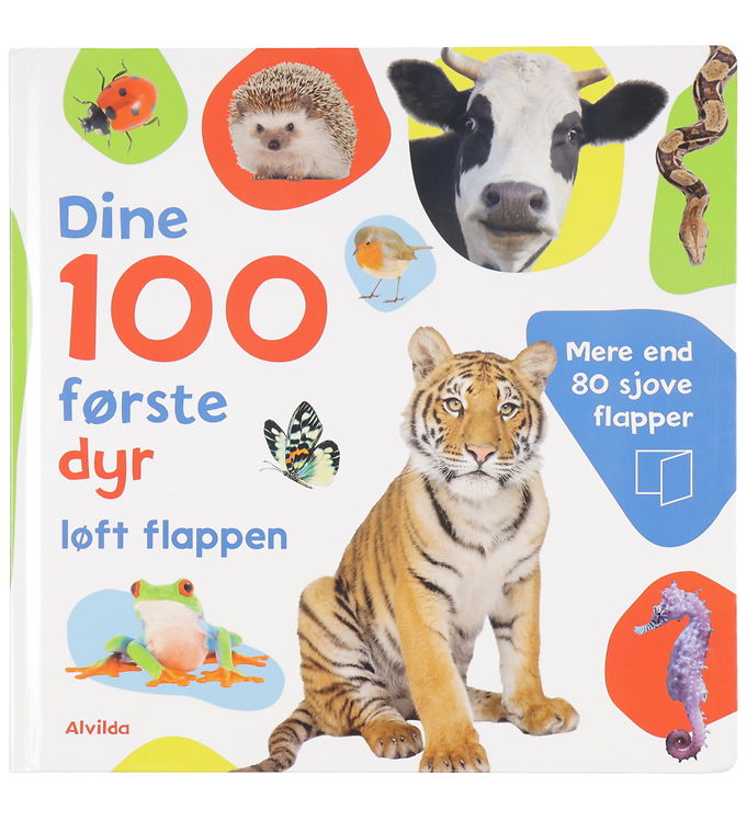 Billedbog: Dine 100 Første Dyr - Dansk fra Alvilda