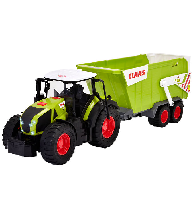 Claas Traktor med Trailer - Lys og Lyd fra Dickie Toys