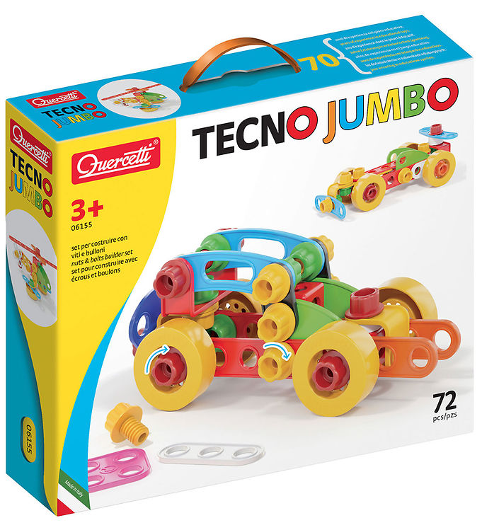 Byg Dit Eget Fartøj - Techno Jumbo 72 Dele fra Quercetti