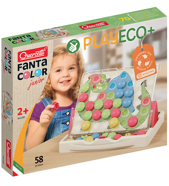 Fantacolor Junior 3D Stiftmosaik - 58 Dele fra Quercetti
