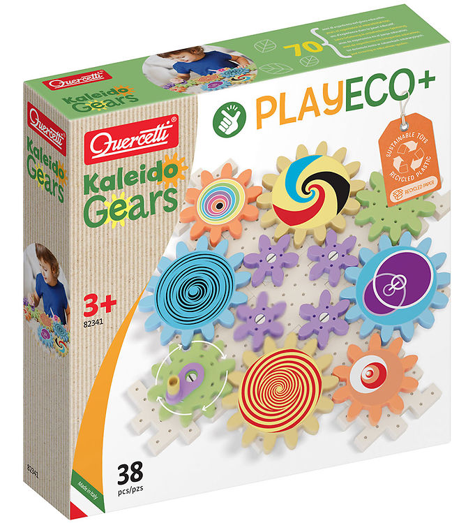 Byggesæt Kaleido Gears 38 Dele fra Quercetti - Fantastisk tilbud!