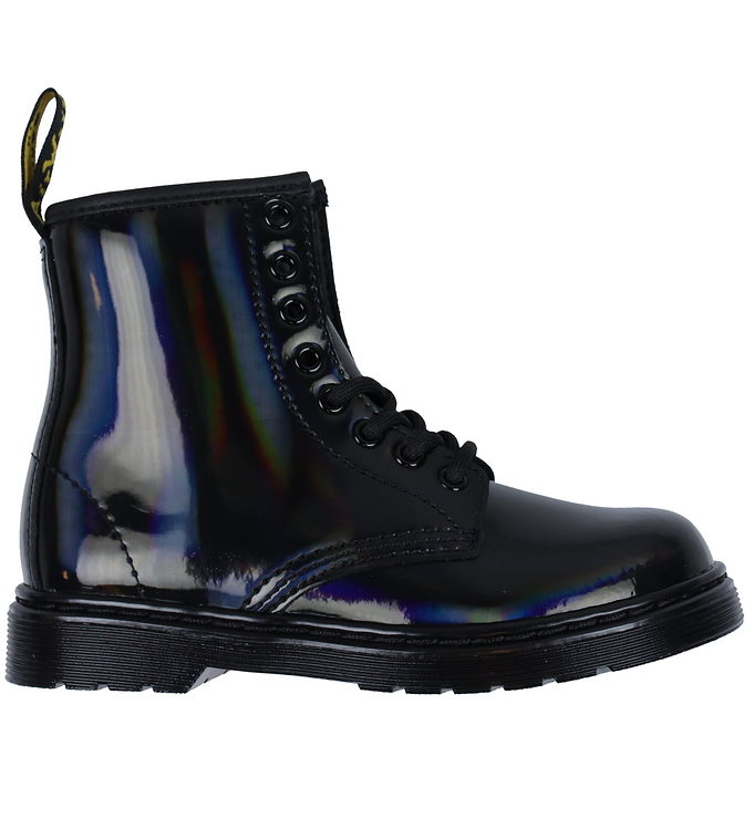 Dr. Martens 1460 J Rainbow Støvler - Sort Tilbud!