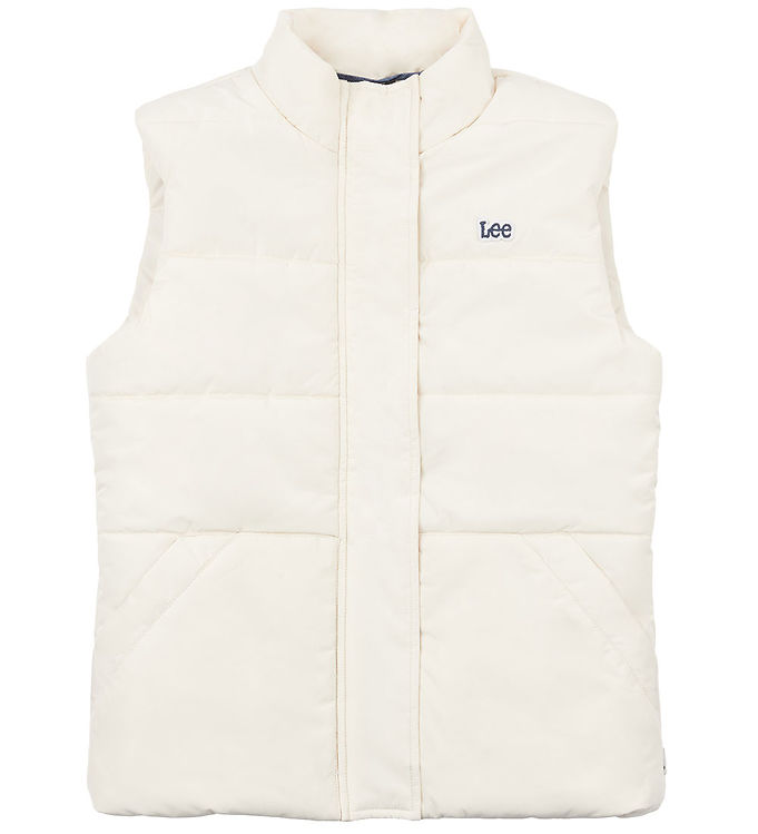 Dynevest   Gilet Puffer   Pearled Ivory fra Lee