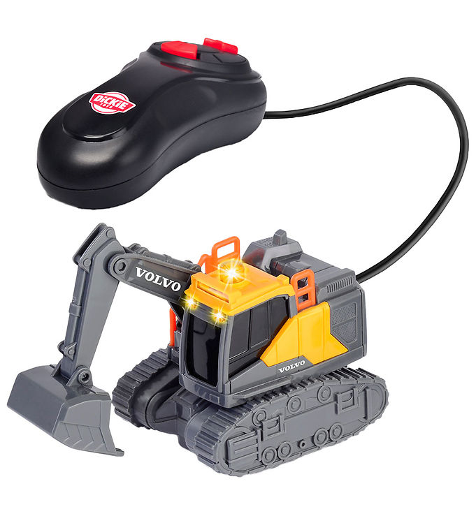 Arbejsbil   Mini Excavator Lys Kablet Fjernstyring fra Dickie Toys